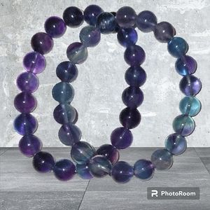 Blue and Purple Flourite Bracelets